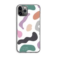 Memphis Shapes: iPhone 11 Pro Max Transparant Hoesje Memphis Shapes: iPhone 11 Pro Max Transparant Hoesje