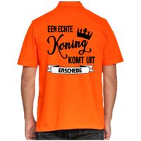 Oranje Koningsdag polo - echte Koning komt uit Enschede - heren shirt - thumbnail