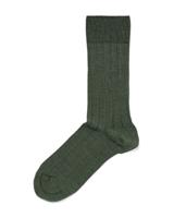 HEMA Herensokken Rib Wol Groen (groen)
