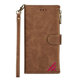 iPhone X hoesje - Bookcase - Patroon - Pasjeshouder - Portemonnee - Kunstleer - Bruin