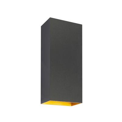 Highlight Design opbouwspotEros Up Down zwart met goud - W3636.38