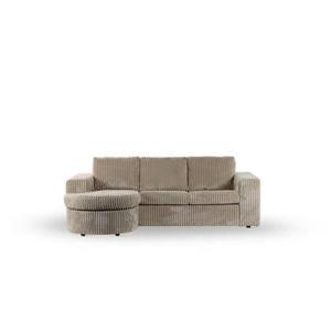 Giga Meubel - 3-Zitsbank Beige - 227x156x83cm - Ribstof - Bank Tillia