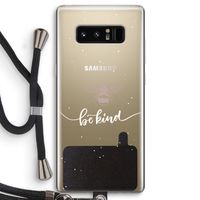 Be(e) kind: Samsung Galaxy Note 8 Transparant Hoesje met koord