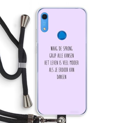 Sprong: Huawei Y6s Transparant Hoesje met koord