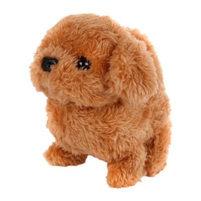 Take Me Home interactieve loophond bruin, 15,5cm