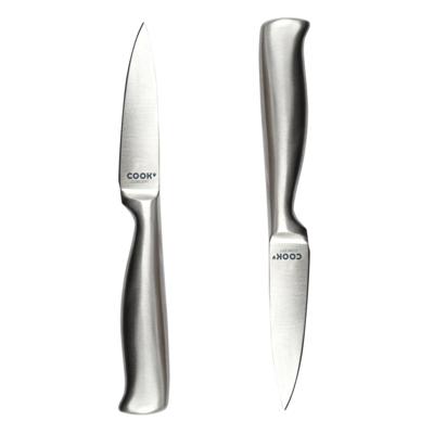Cook Concept Keukenmes - 2x - inox - RVS - 8.5 cm - koksmes / keukenmes / schilmes Cook Concept Keukenmes - 2x - inox - RVS - 8.5 cm - koksmes / keukenmes / schilmes