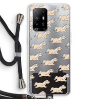 Ponys: Oppo A94 5G Transparant Hoesje met koord