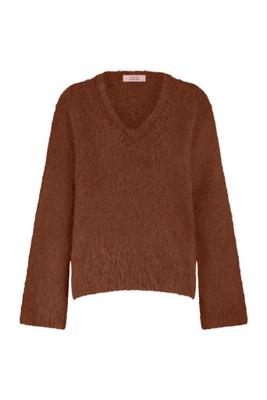 Liana vneck pullover - caramel - 13307