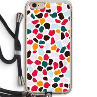 Colored Giraffe: iPhone 6 PLUS / 6S PLUS Transparant Hoesje met koord