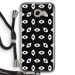 Eyes pattern: Samsung Galaxy A5 (2017) Transparant Hoesje met koord