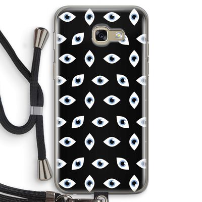 Eyes pattern: Samsung Galaxy A5 (2017) Transparant Hoesje met koord
