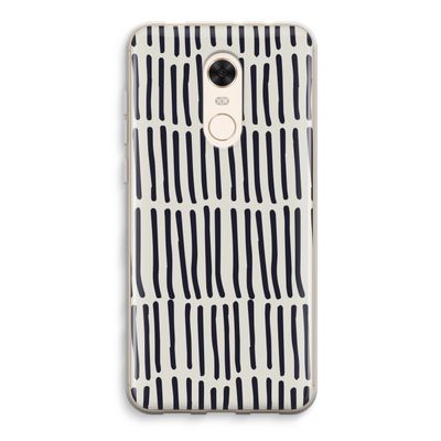 Moroccan stripes: Xiaomi Redmi 5 Transparant Hoesje