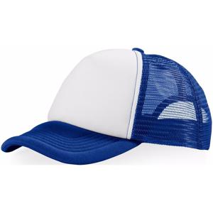 Truckers baseball cap of petje - blauw/wit - voor volwassenen - verstelbaar - mesh stof