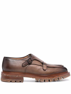 Santoni chaussures à boucles - Marron