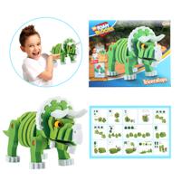 Toi-Toys knutselpuzzel tricera junior 25,8 cm groen 59-delig