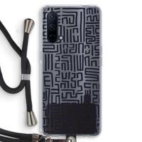 Moroccan Print: OnePlus Nord CE 5G Transparant Hoesje met koord - thumbnail