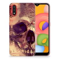 Silicone Back Case Samsung Galaxy A01 Skullhead