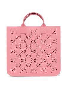 Gucci Kids sac cabas à découpes GG logo - Rose