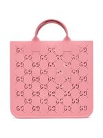 Gucci Kids sac cabas à découpes GG logo - Rose