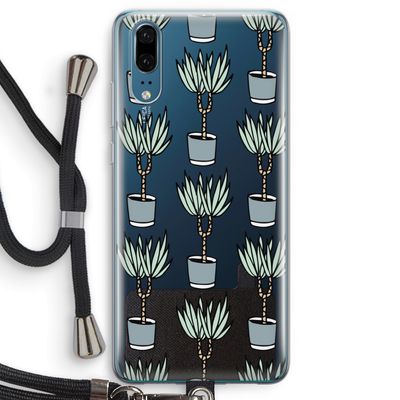 Boompje: Huawei P20 Transparant Hoesje met koord