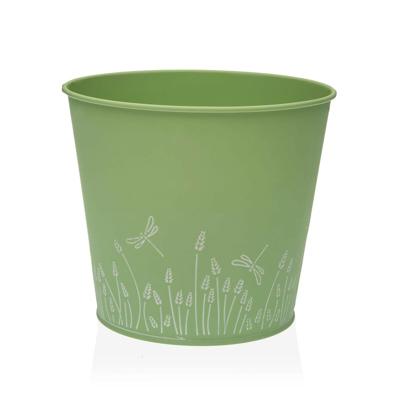 Bloempot Versa Zink Groen Metaal (16 cm)