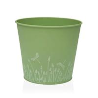 Bloempot Versa Zink Groen Metaal (16 cm)
