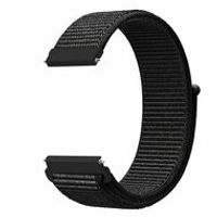 Sport Loop nylon bandje - Zwart gemêleerd - Samsung Galaxy Watch - 42mm - thumbnail