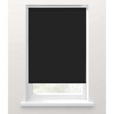 Leen Bakker - Fenstr Rolgordijn Verduisterend - 100x190 Cm - Polyester - Zwart