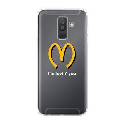 I'm lovin' you: Samsung Galaxy A6 Plus (2018) Transparant Hoesje