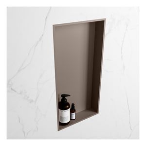 Wandnis Solid Surface Easy | In- en opbouw | 30x60x8 cm | 1 vak | Smoke