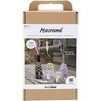 Creativ Company Hobbyset macramé, glasdecoratie, 1 doos