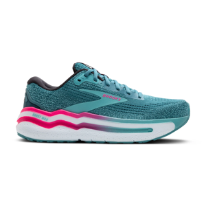 Brooks Ghost Max 2 hardloopschoenen storm blue/knockout pink/aqua dames 39