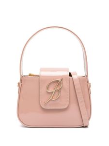 Blumarine sac à main à fini verni - Rose