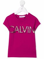 Calvin Klein Kids t-shirt à logo imprimé - Rose - thumbnail