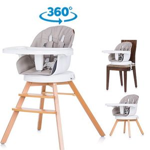 Kinderstoel Rotto mokka, 3in1 & 360 graden draaibaar