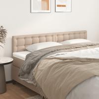 Hoofdborden 2 st 100x5x78/88 cm kunstleer cappuccinokleurig