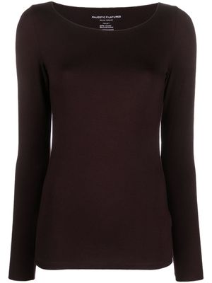Majestic Filatures t-shirt en jersey à manches longues - Violet