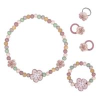 Little Dutch houten juwelenset bloemen, 4dlg.