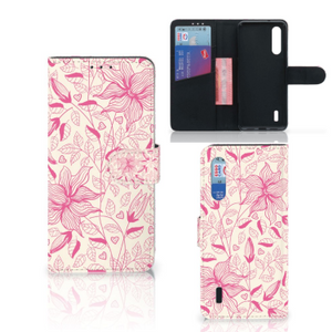 Xiaomi Mi 9 Lite Hoesje Pink Flowers