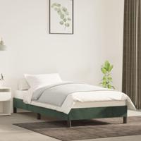 Bedframe zonder matras 100x200 cm fluweel donkergroen - thumbnail