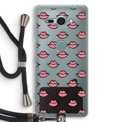 Lipjes: Sony Xperia XZ2 Compact Transparant Hoesje met koord
