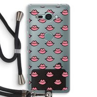 Lipjes: Sony Xperia XZ2 Compact Transparant Hoesje met koord