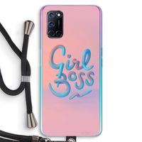 Girl boss: Oppo A52 Transparant Hoesje met koord