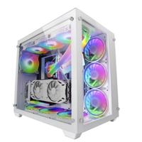 ATX Semi-toren doos Mars Gaming MCV3W Wit RGB