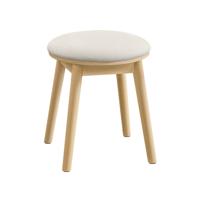 BOHOVEN Collectie -Make-up kruk met gestoffeerde zitting en houten poten