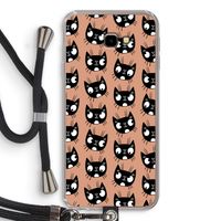 Kat: Samsung Galaxy J4 Plus Transparant Hoesje met koord Kat: Samsung Galaxy J4 Plus Transparant Hoesje met koord