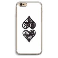 Big butt bigger heart: iPhone 6 Plus / 6S Plus Transparant Hoesje