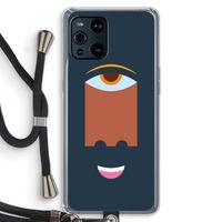 Mono M: Oppo Find X3 Transparant Hoesje met koord