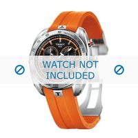 Horlogeband Tissot T076.417.A PRS 330 / T610032877 Rubber Oranje 21mm - thumbnail