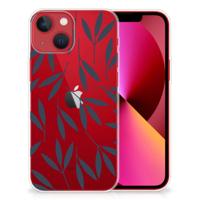 Apple iPhone 13 | TPU Case | Leaves Blue